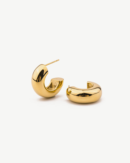 Chunky C Hoop Earrings