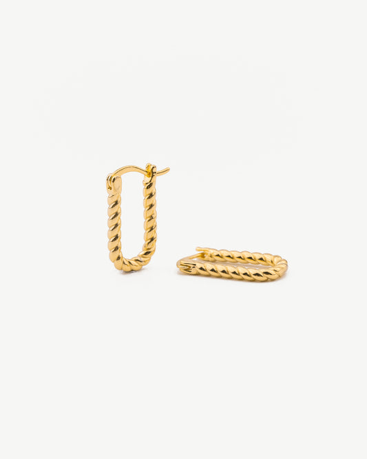 Twisted Hoop Earrings