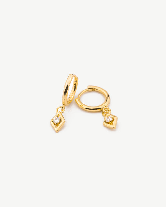 Diamond Charm Earrings