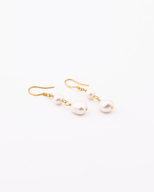 Pearl Dangle Hook Earrings