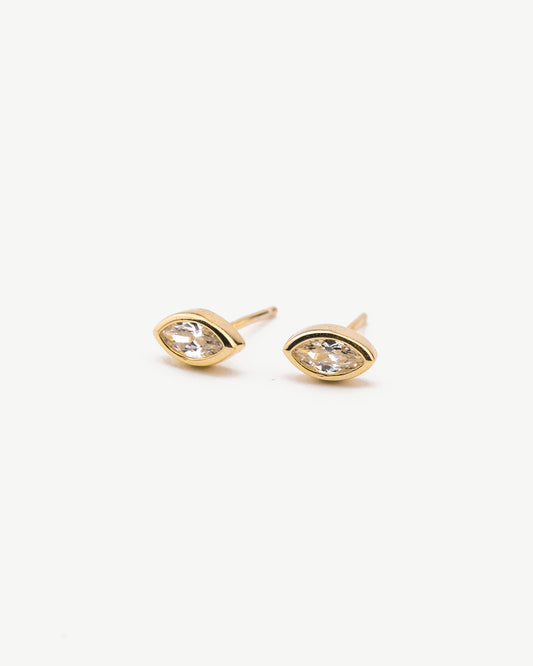 Marquise Diamond Studs