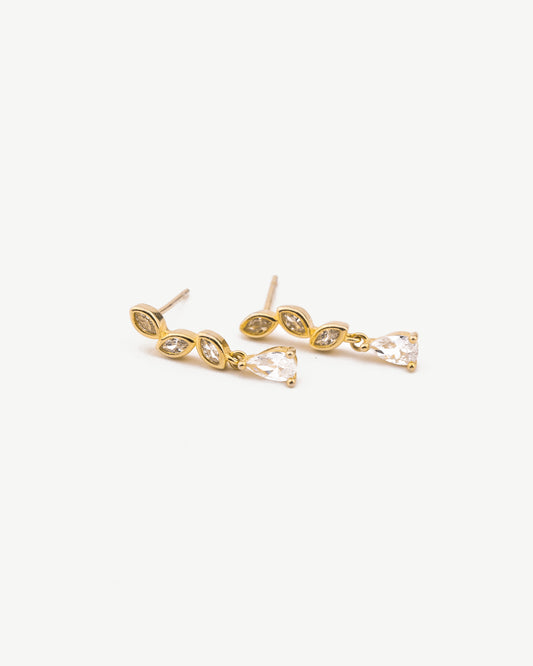 Cluster Marquise Diamond Earrings