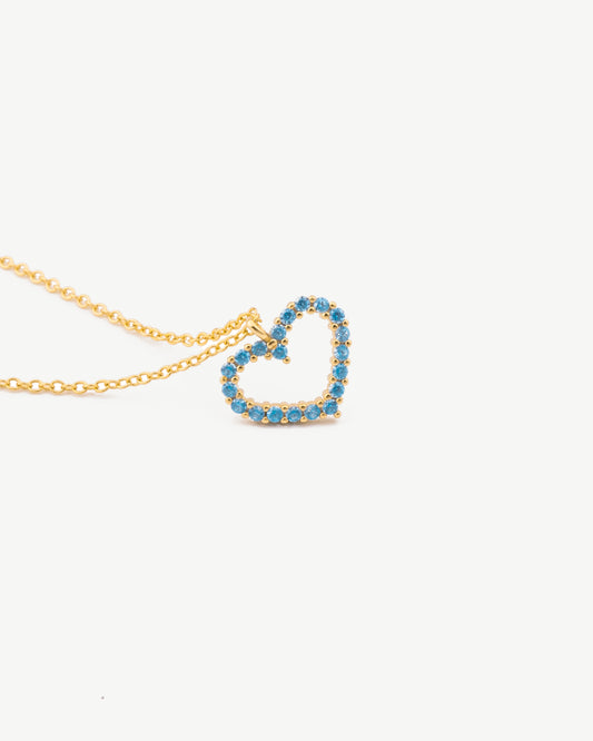 Sapphire Heart Necklace
