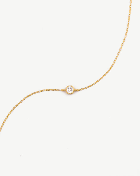 Solitaire Bezel Diamond Bracelet