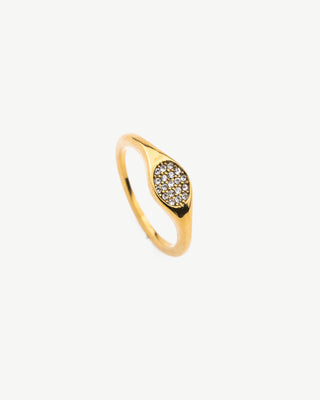 Pave Signet Ring