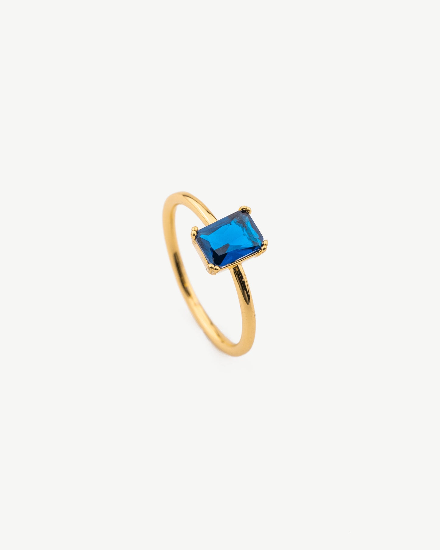 Baguette Sapphire Ring