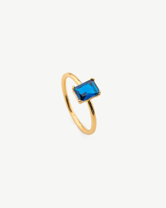 Baguette Sapphire Ring