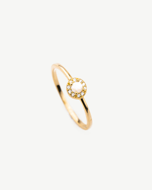 Opal Halo Ring