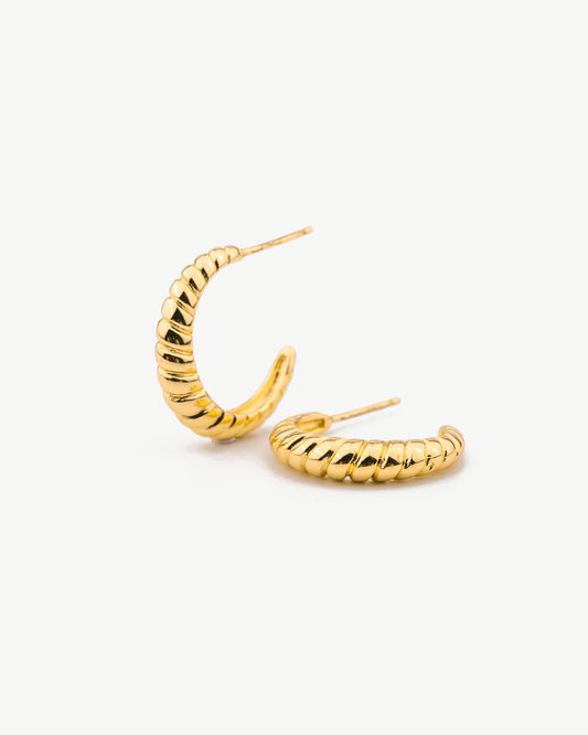 Open Twist Hoops