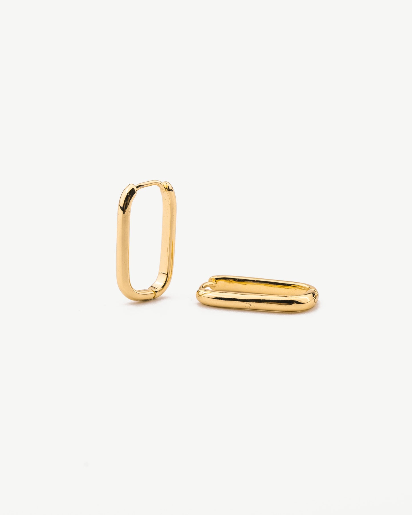 Ovate Hoop Earrings