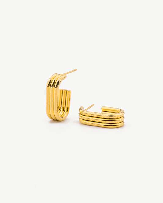 Triple Stacked Hoops