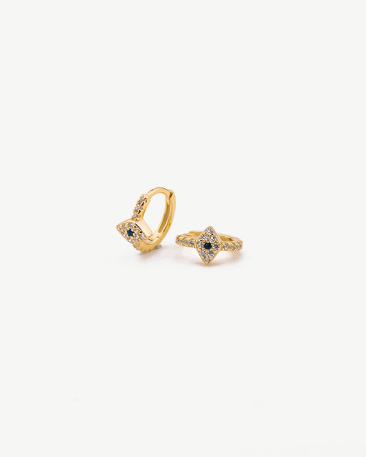 Evil Eye Mini Hoops