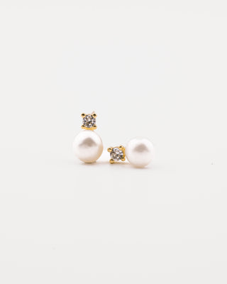 Pearl & Diamond Studs