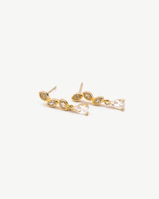 Cluster Marquise Diamond Earrings