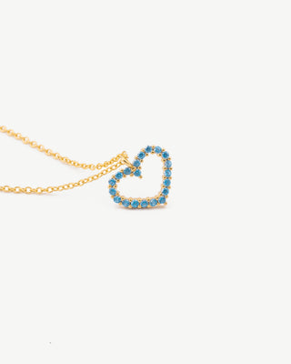 Sapphire Heart Necklace