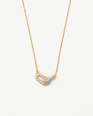 Linked Diamond Pendant Necklace