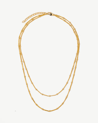 Layered Satellite Chain Necklace