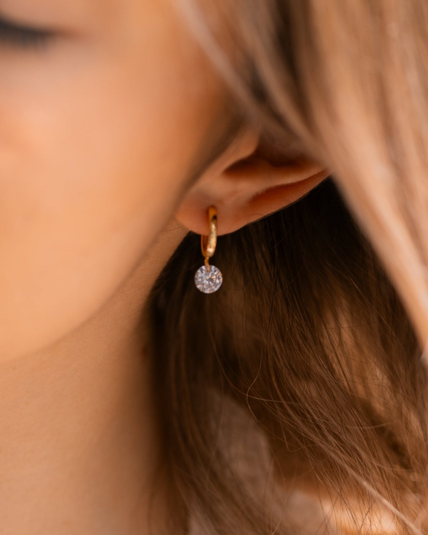 Floating Diamond Earrings