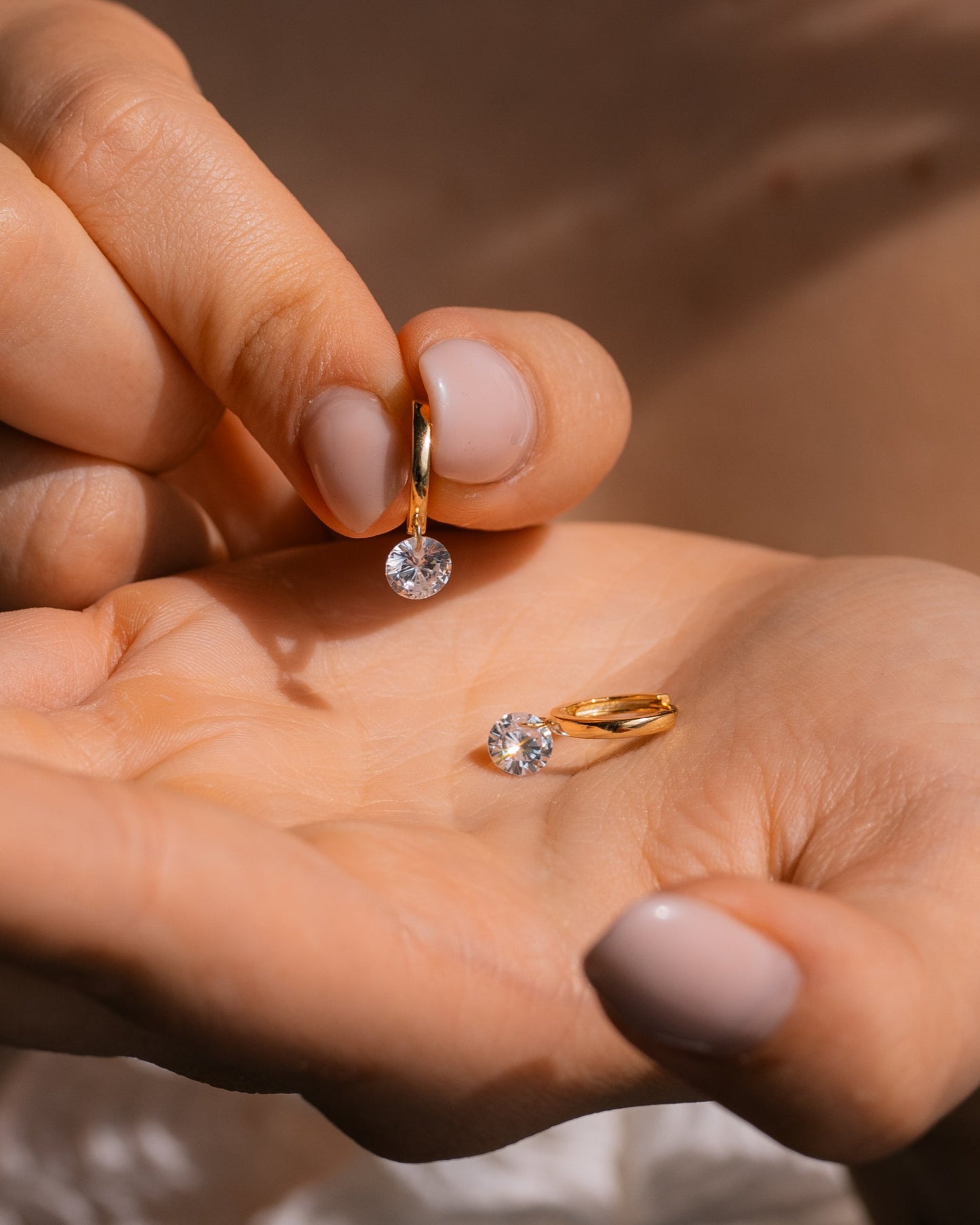 Floating Diamond Earrings