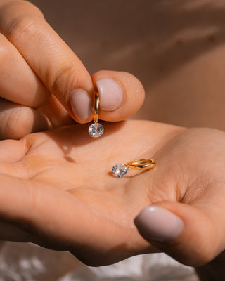Floating Diamond Earrings