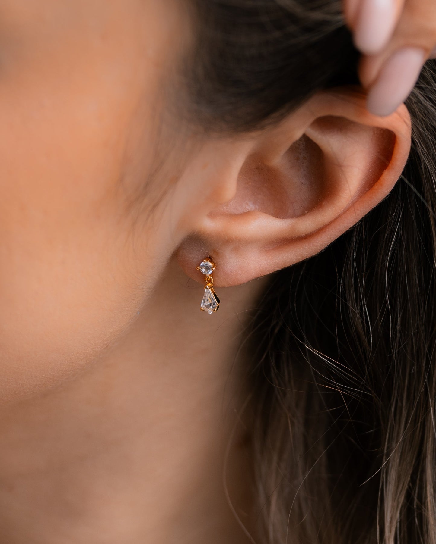 Kite Diamond Drop Earrings