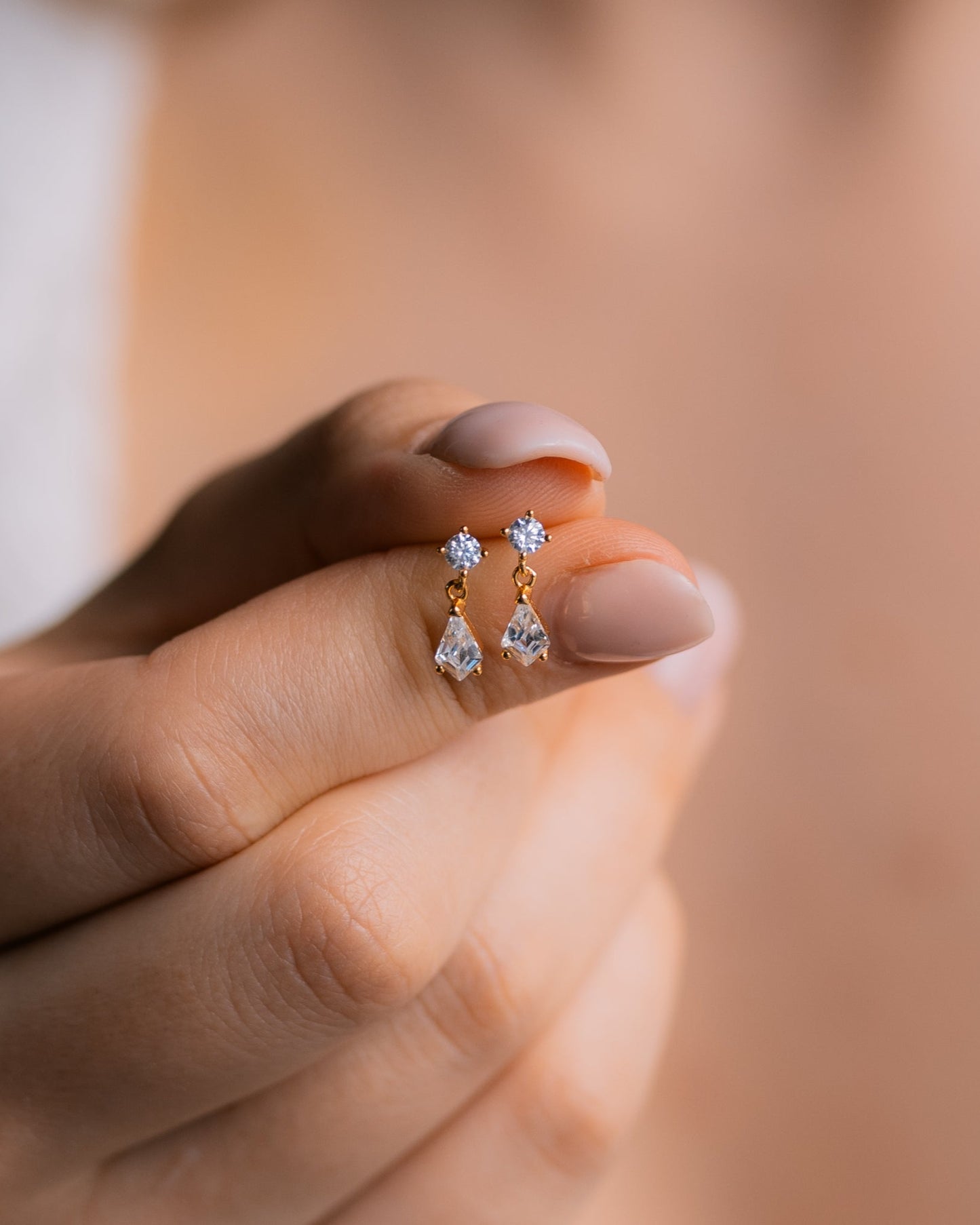 Kite Diamond Drop Earrings
