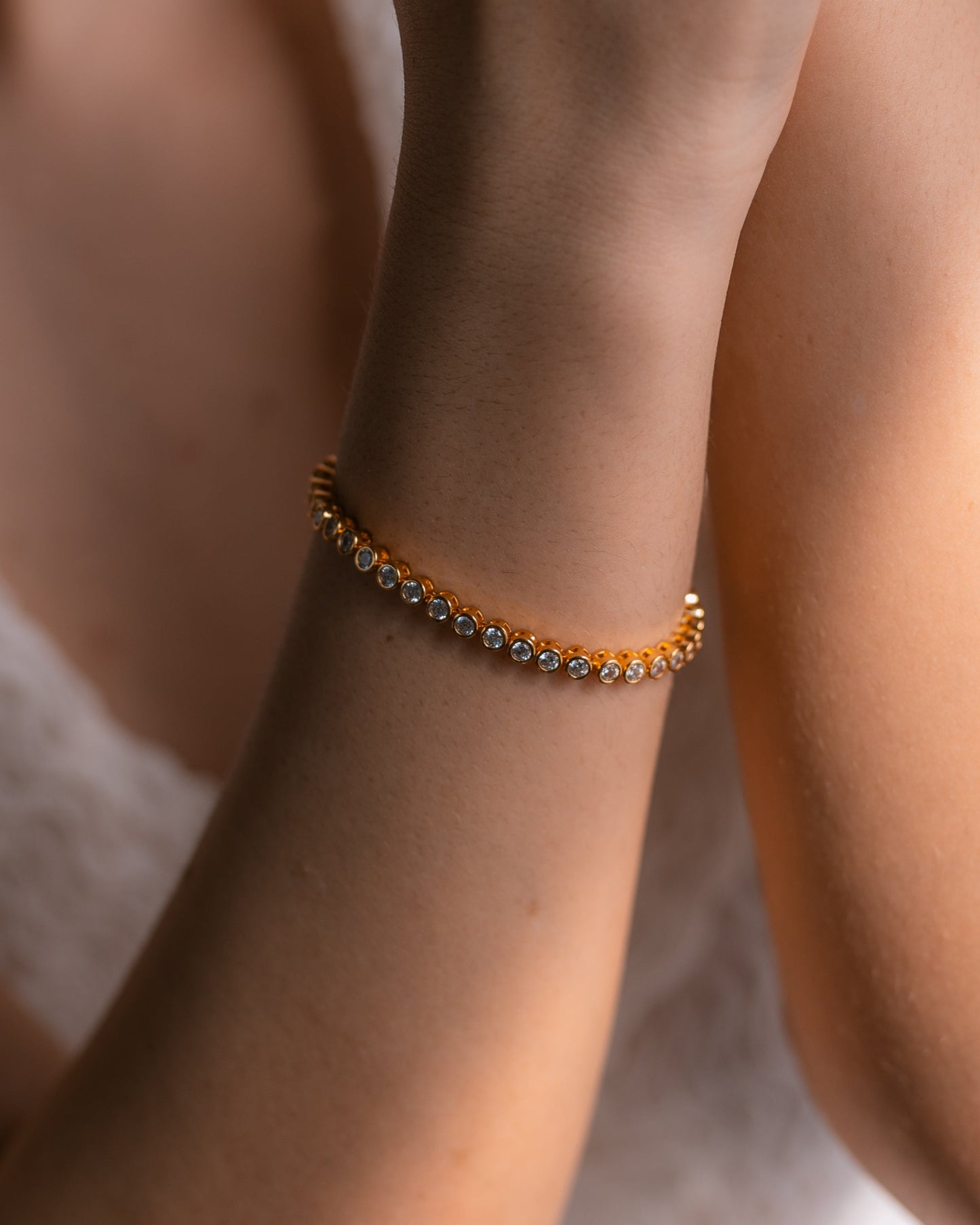 Bezel Tennis Bracelet