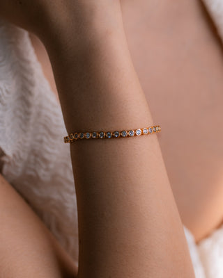 Bezel Tennis Bracelet