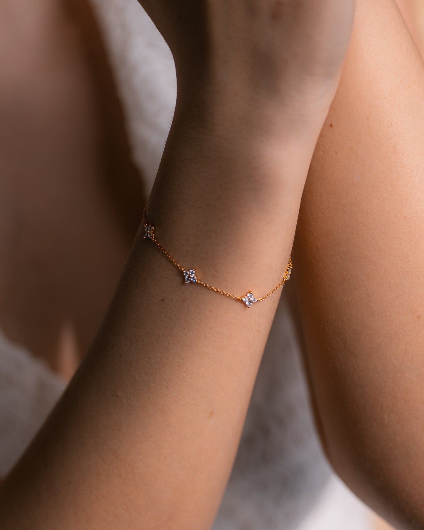 Diamond Clover Bracelet