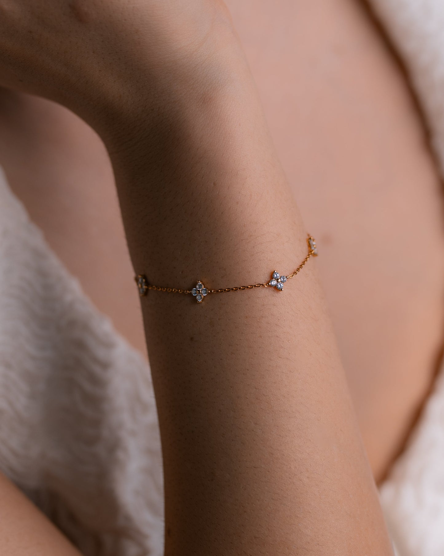 Diamond Clover Bracelet