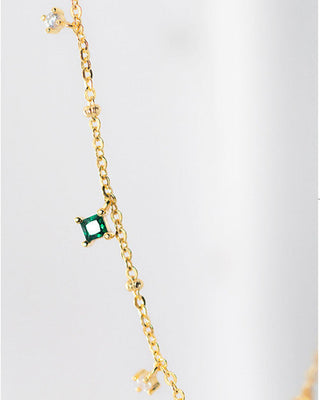 Emerald Droplet Necklace