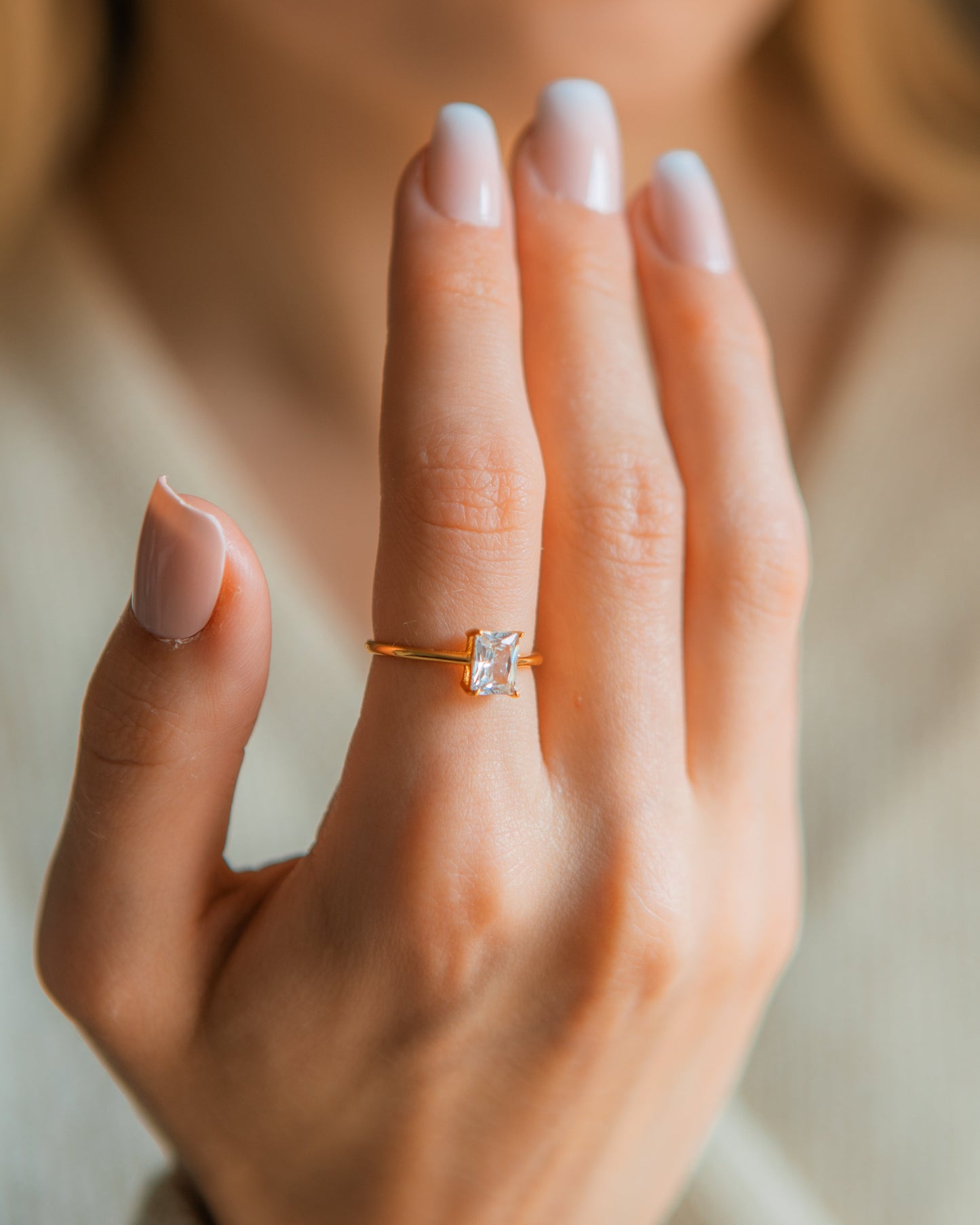 Emerald Cut Diamond Ring