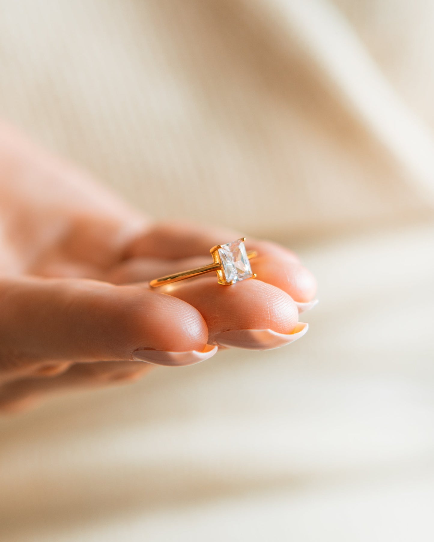 Emerald Cut Diamond Ring