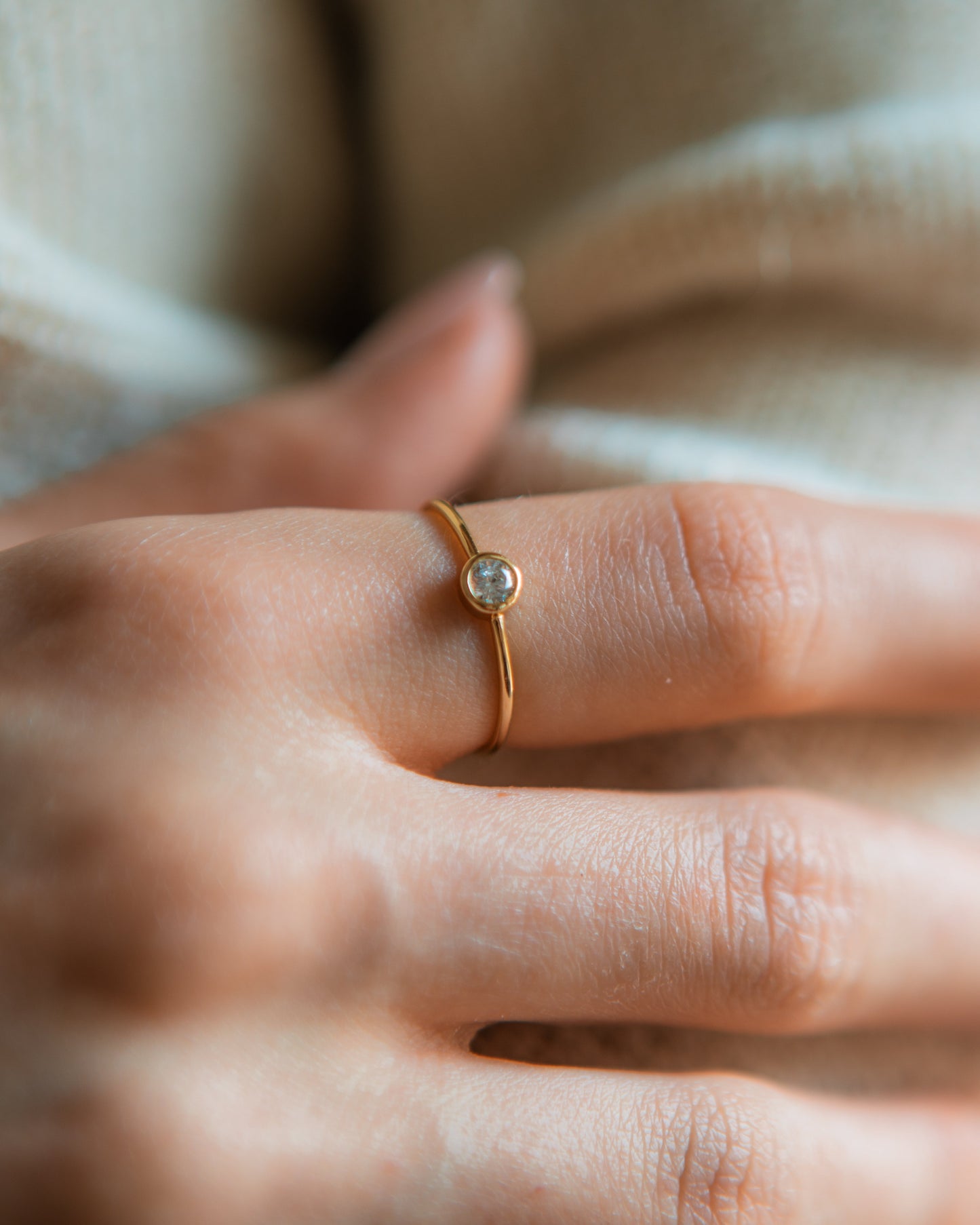 Bezel Diamond Ring