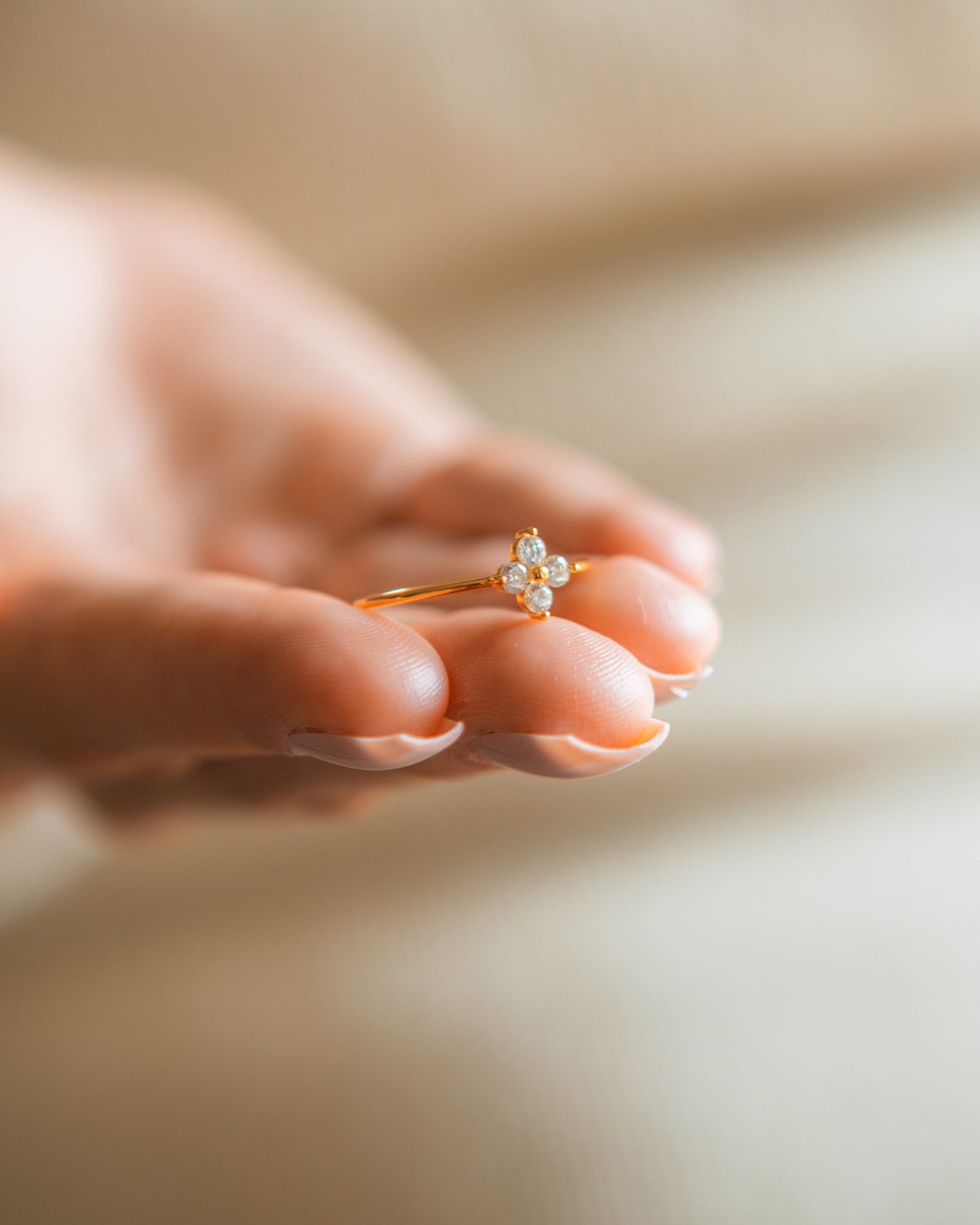 Diamond Clover Ring