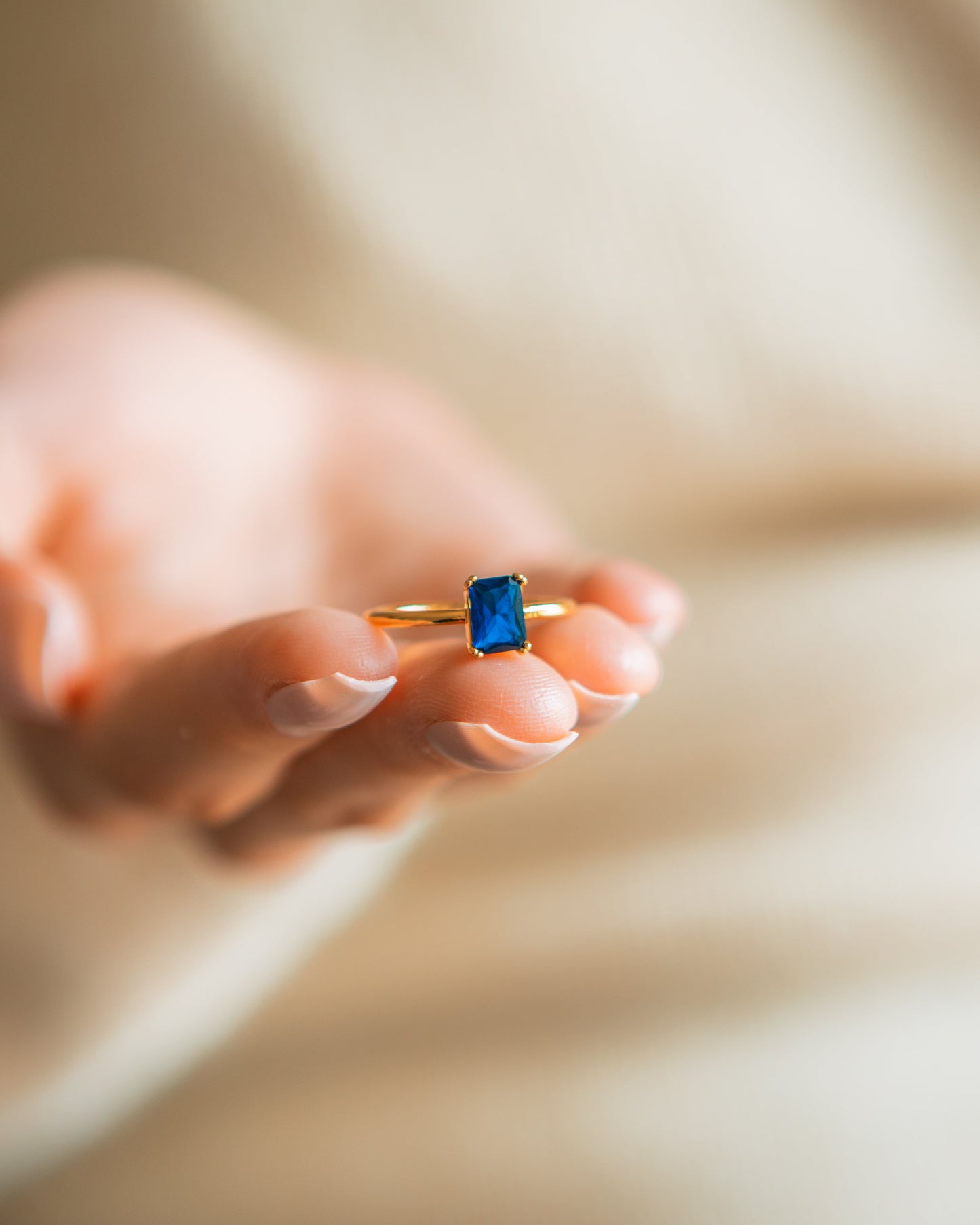 Baguette Sapphire Ring