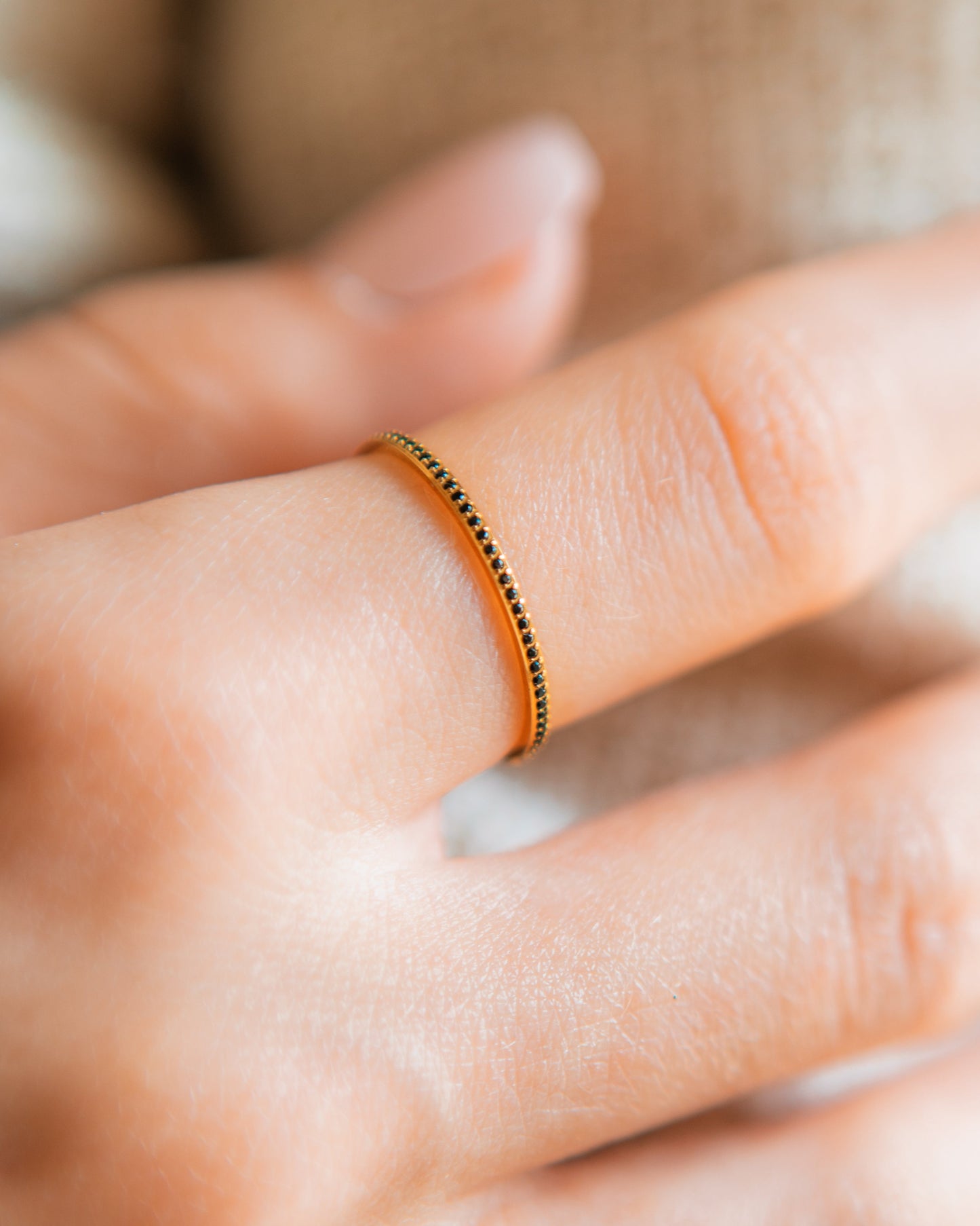 Onyx Eternity Ring