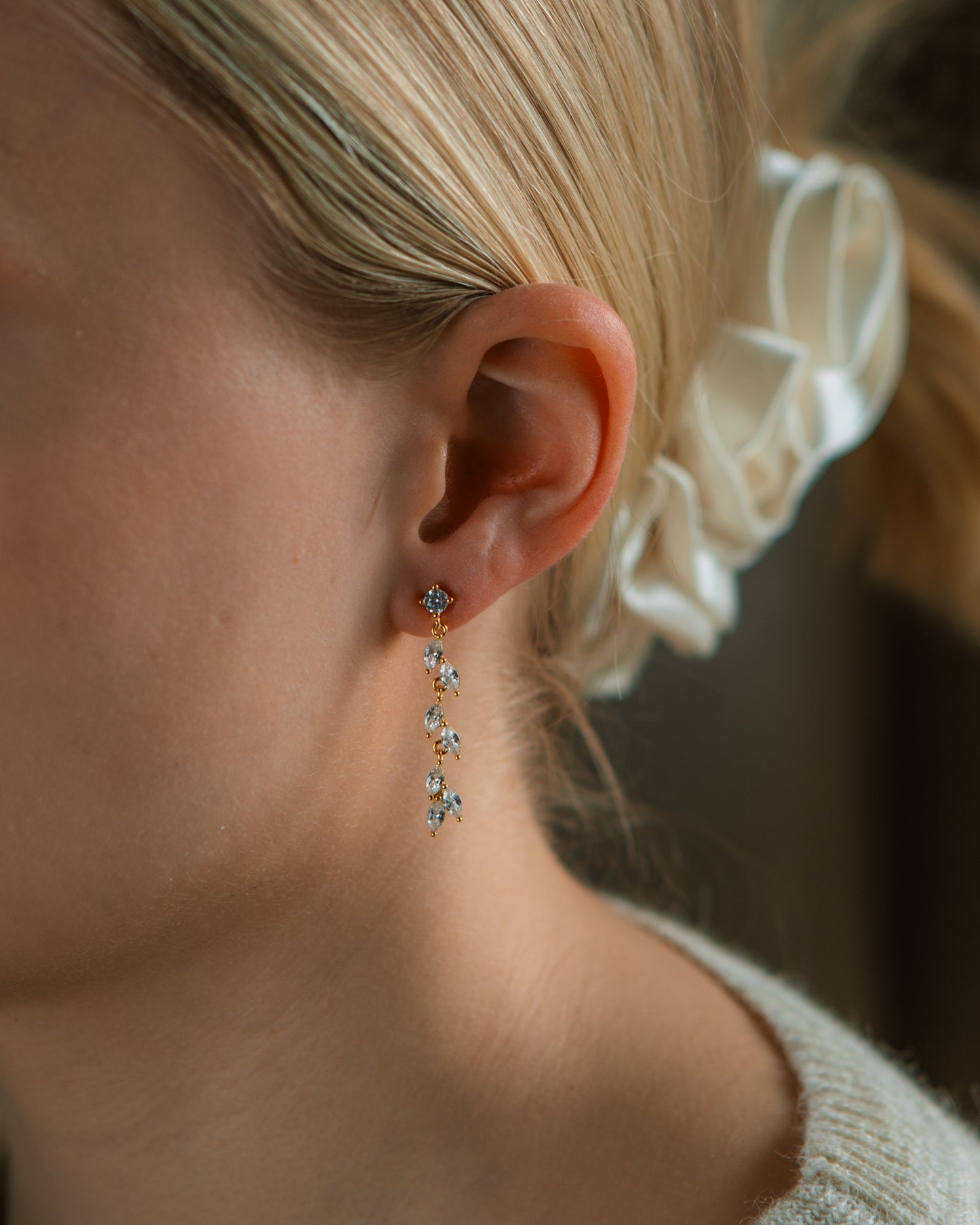 Marquise Diamond Dangle Earrings
