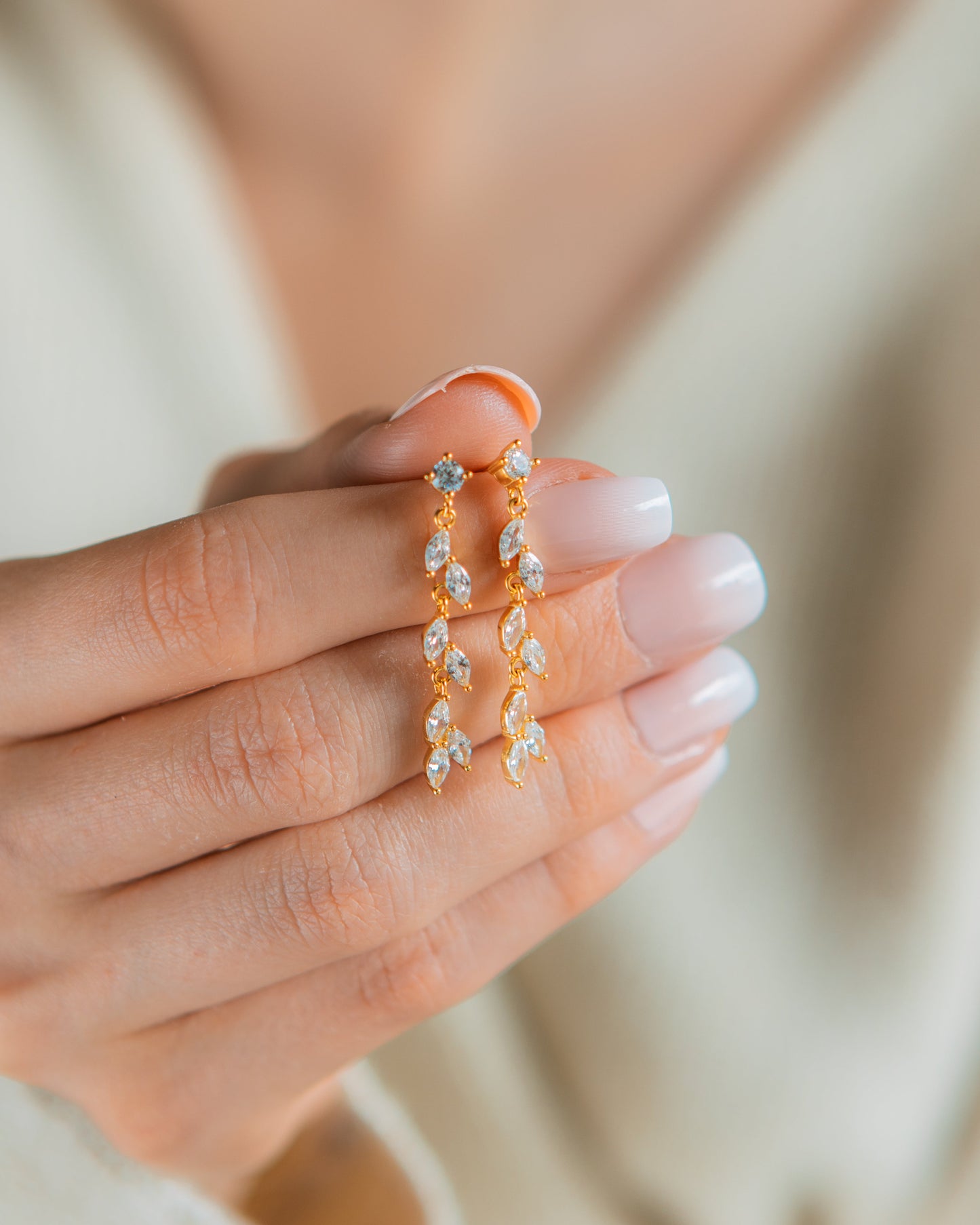 Marquise Diamond Dangle Earrings