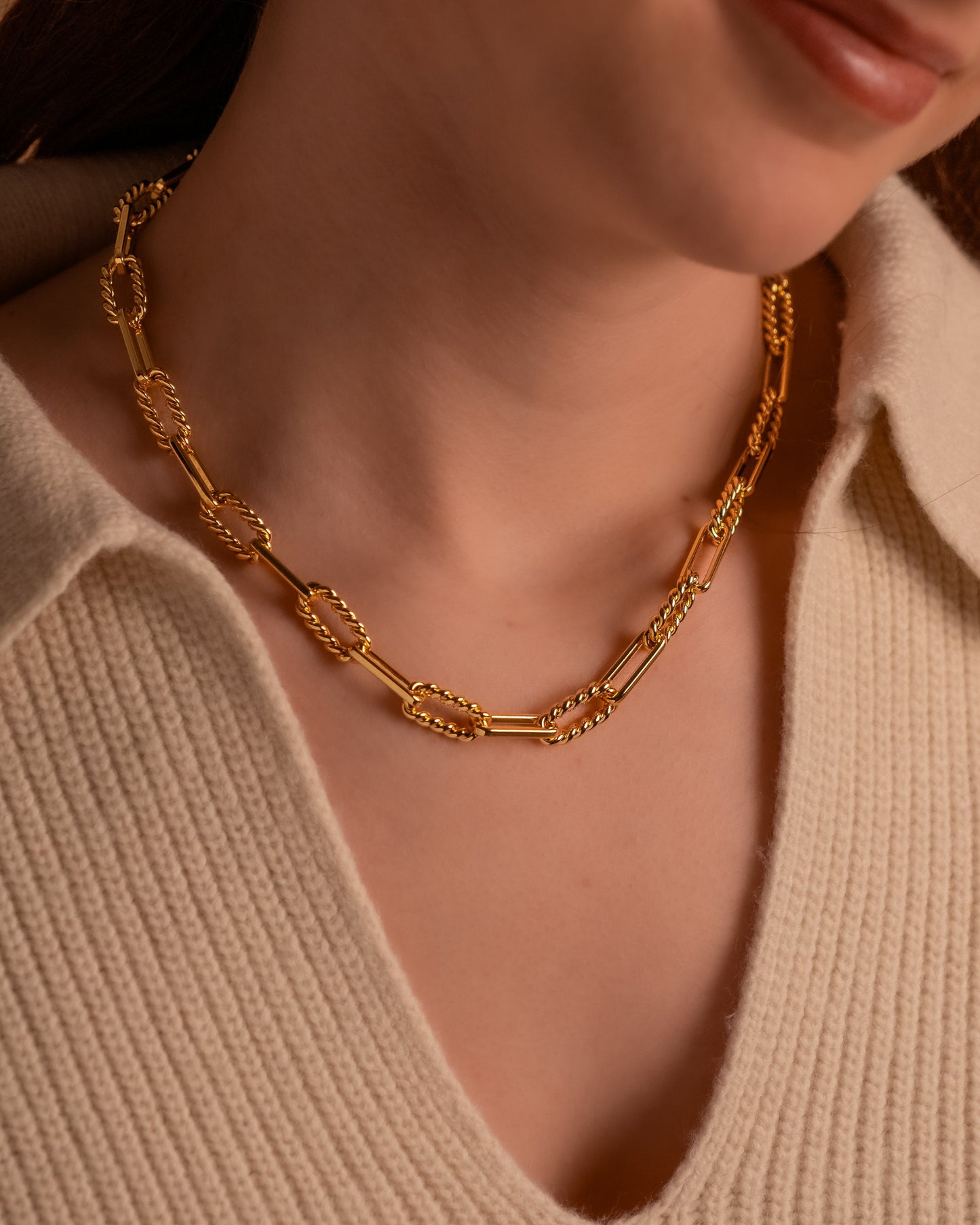 Chunky Twist Link Chain