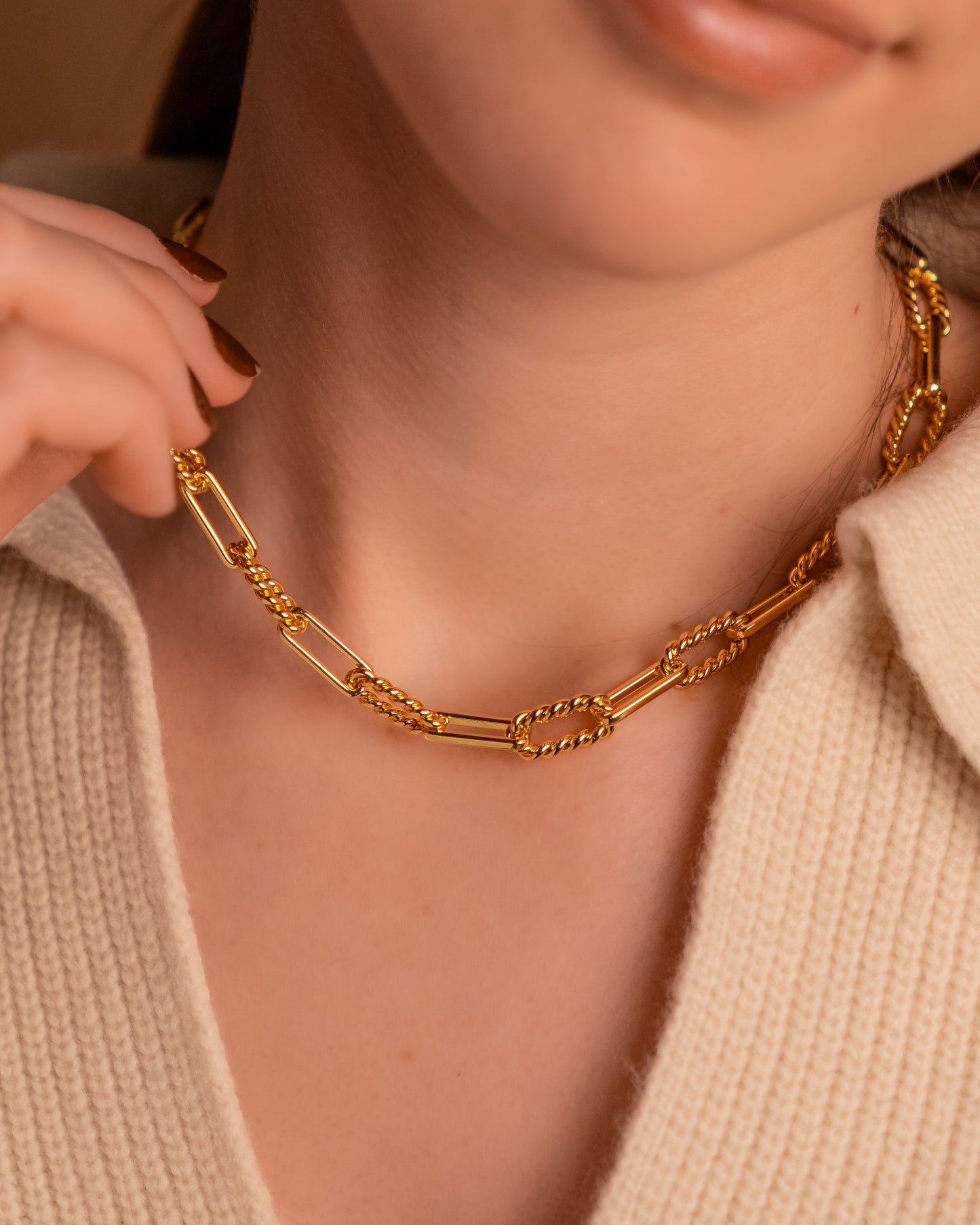 Chunky Twist Link Chain