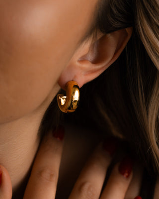 Chunky C Hoop Earrings
