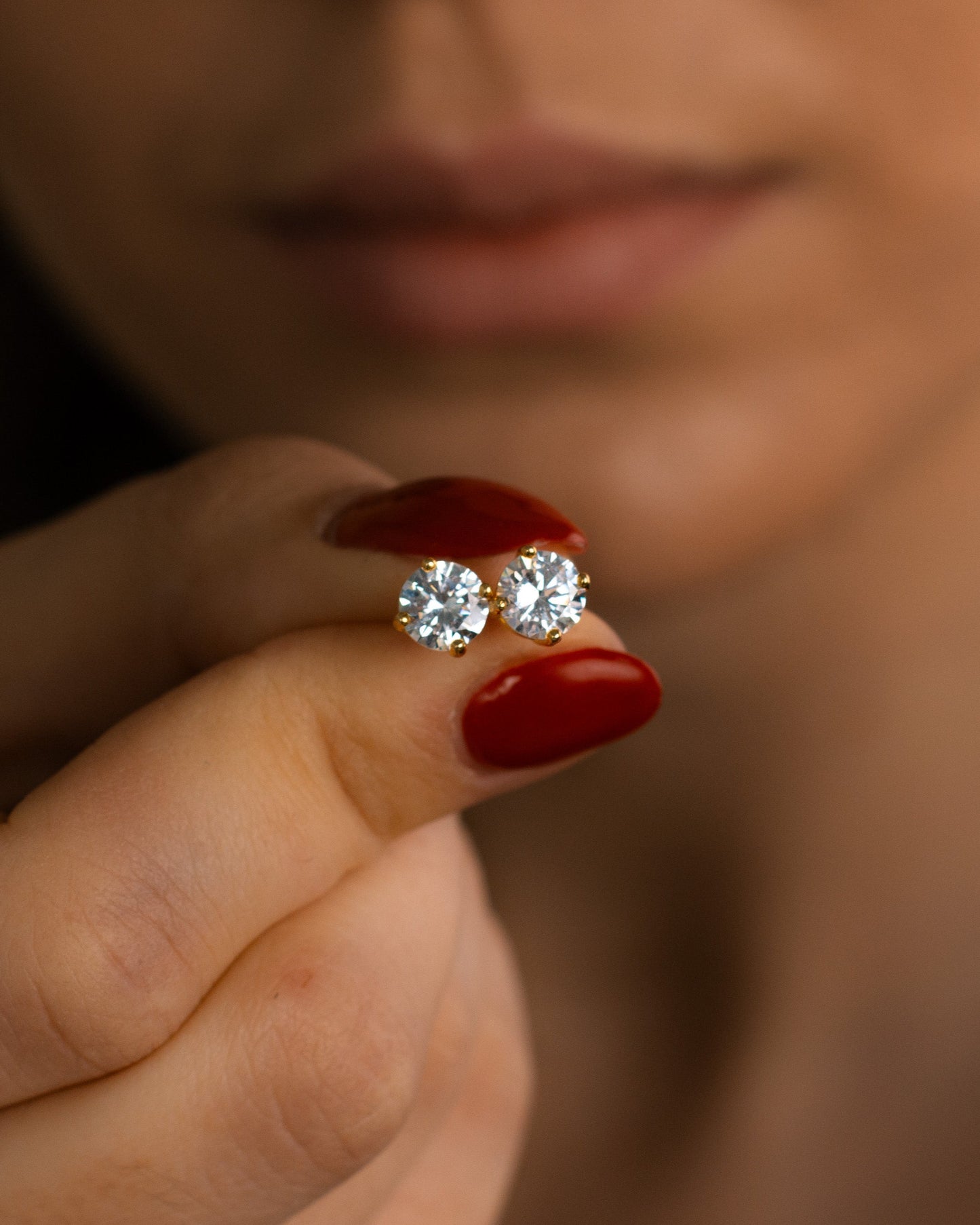 Solitaire Diamond Studs