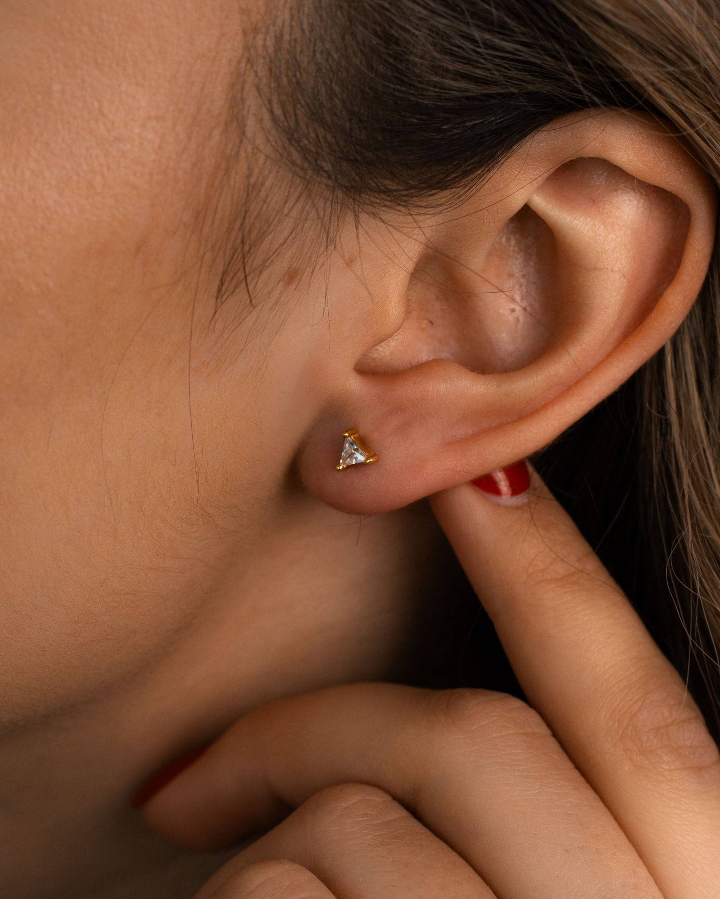 Triangle Diamond Studs