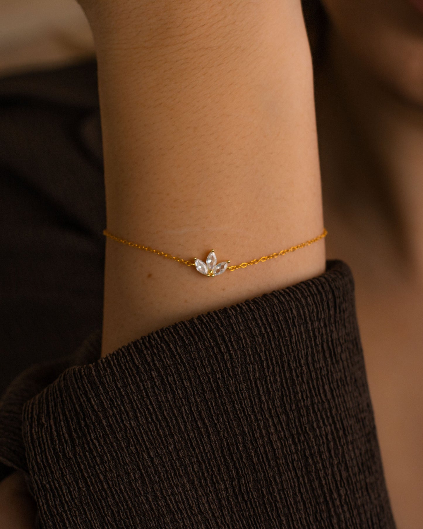 Marquise Flower Bracelet
