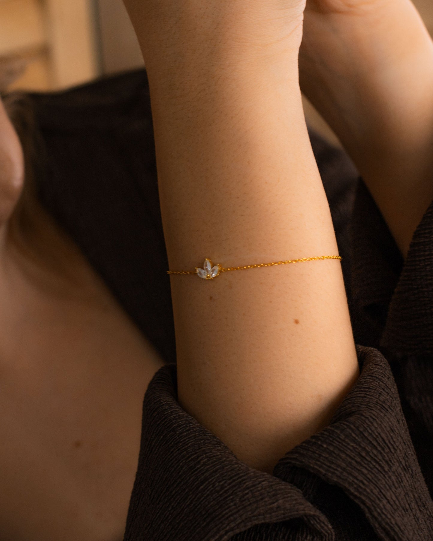 Marquise Flower Bracelet