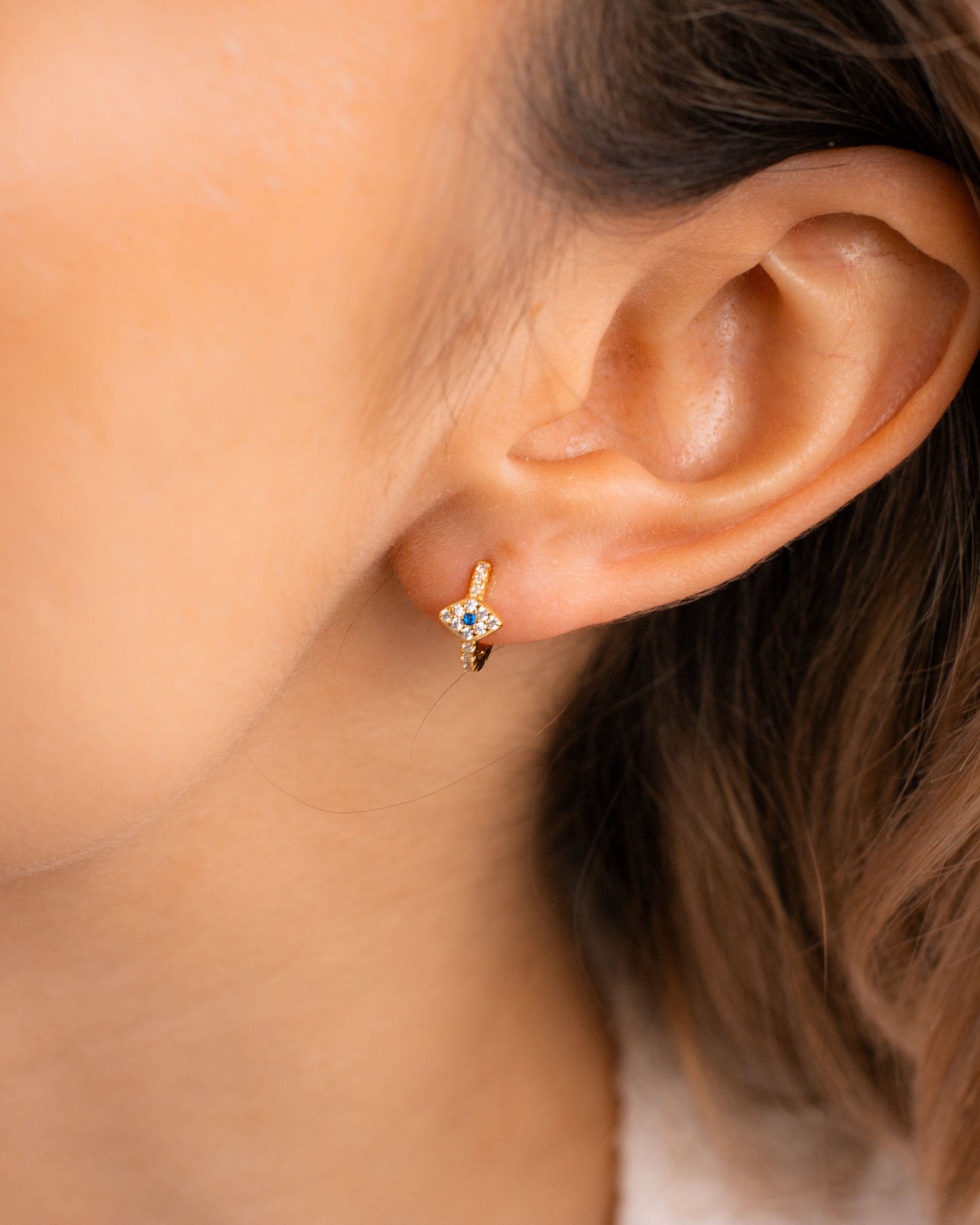 Evil Eye Mini Hoops