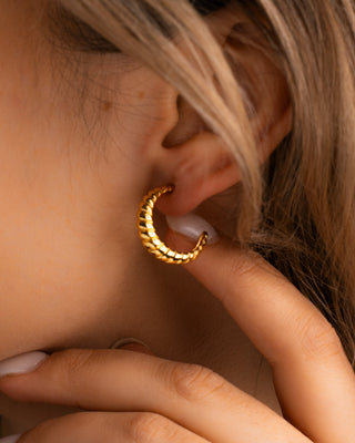 Open Twist Hoops