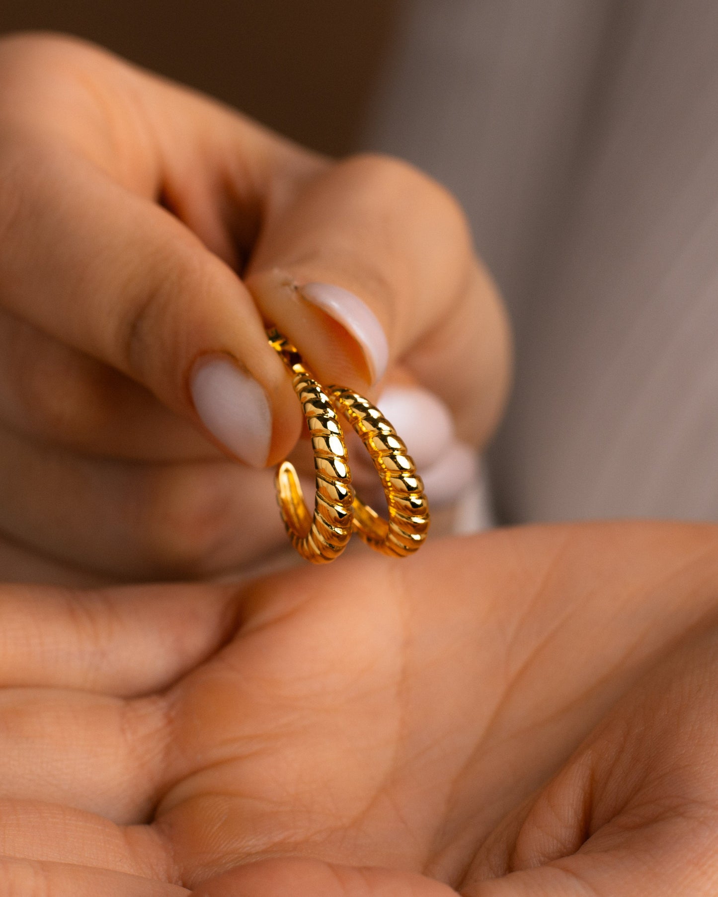 Open Twist Hoops