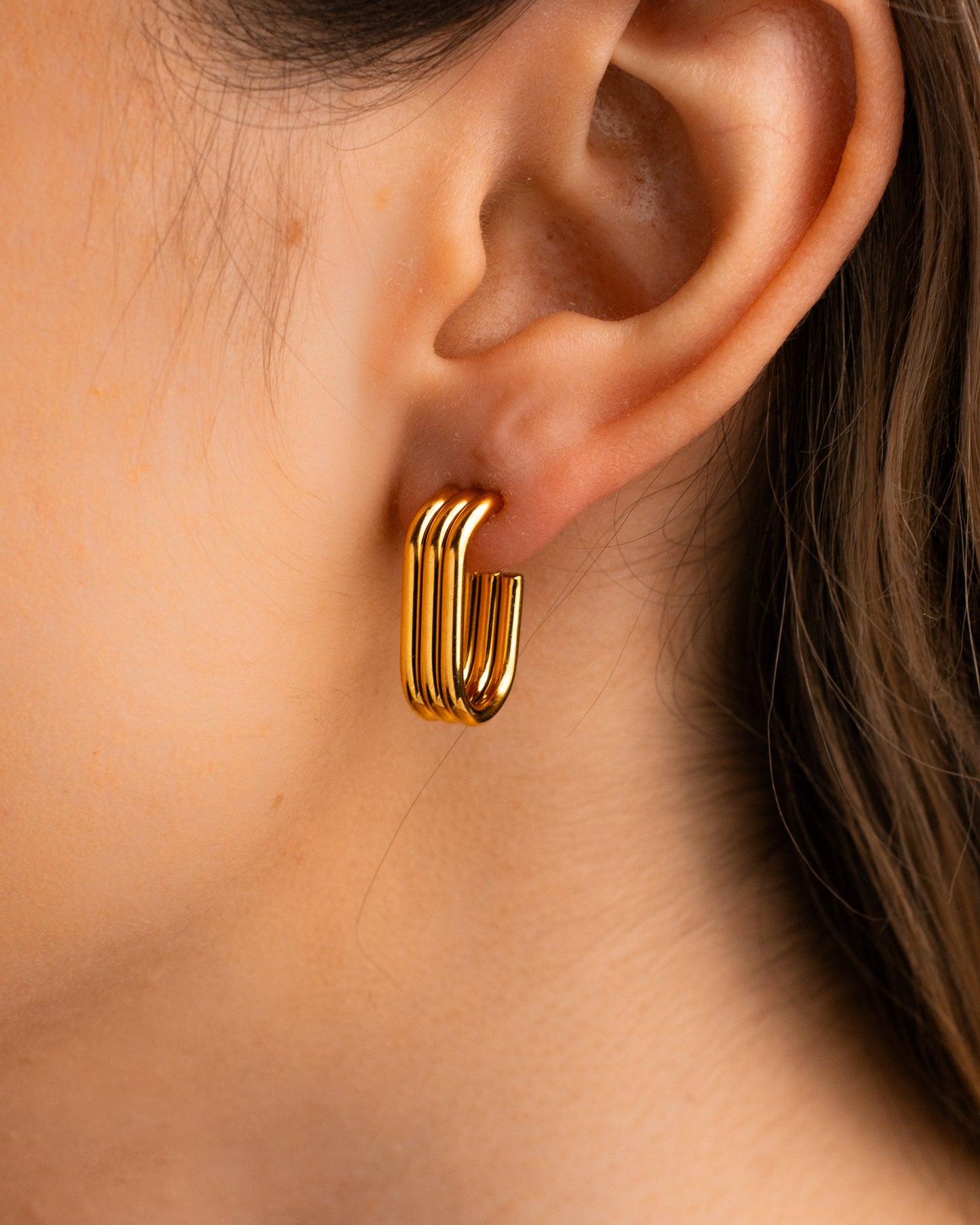 Triple Stacked Hoops